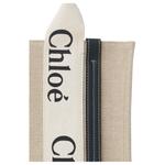 Chloé Сумка-шоппер Хлои Вуди Льняная - фото 4