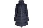 Пуховик женский темно-синий Moncler - фото
