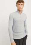 Джемпер JJEPERFECT HALF ZIP Jack & Jones PREMIUM, светло-серый - фото 4