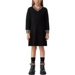 Детское платье Burberry Kids, цвет Black - фото 3