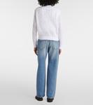 Хлопковый кардиган в рубчик Brunello Cucinelli, Bianco - фото 3