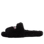 Сандалии furry slides 'black' Balenciaga, черный - фото