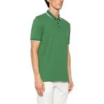 Поло с логотипом HUGO BOSS, зеленый - фото 6