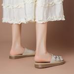 Женские сандалии Slide BOERDIQI, Ecru - фото 8