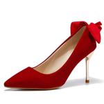 Medd Стройные туфли на высоком каблуке женские красные - фото