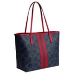 COACH Городская сумка-шоппер из джинсовой ткани с покрытием - фото 2