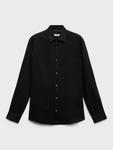 Рубашка Parrot Linen Regular Fit Mango, Black - фото 3