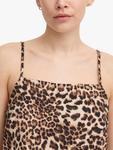 Топ Anisse с леопардовым принтом ICHI, Sandshell/Brown - фото 3
