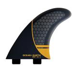 Киль для серфинга Ocean & Earth OE1 Whip Thruster Dual Tab, серебряный - фото