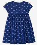 Детское мини-платье для девочек 2T-4T с радужным принтом First Impressions, Navy Sea - фото 2