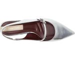 Туфли Franco Sarto Khloe Pointed Toe Slingback Kitten Heel, цвет Silver Metallic - фото 2