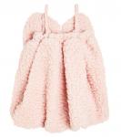 Платье из смесовой шерсти с бантом Caroline Bosmans, розовый - фото 4