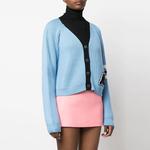 Кардиган женский Miu Miu, небесно-голубой - фото 4