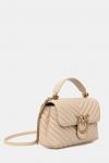 Кожаная сумка Pinko, бежевый - фото 2