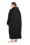 Длинный халат Ulla Popken, черный - фото 3