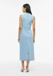 Джинсовое платье миди Vila, Light Blue Denim - фото 3