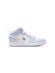 Кроссовки Air Jordan 1 Mid Glitter Swoosh Jordan Kids, синий - фото 2