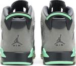 Кроссовки Air Jordan 6 GS Green Glow, серый - фото 6