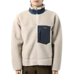 Куртка с контрастными карманами из искусственной овчины Patagonia, светло-umber - фото 6