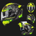 Шлем Esrada Bluetooth, черный / салатовый - фото 3