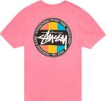 Футболка Stussy Classic Dot Pigment Dyed Tee 'Pink', розовый - фото 3