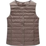 Жилет Chickle Collarless Lightweight Quilted Zip Women's, коричневый - фото