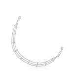 Браслет Tous Basics Triple Chain, серебро - фото 2