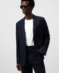 Мужской пиджак строгого кроя Regular Fit Adolfo Dominguez, темно-синий - фото