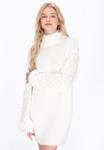 Платье IZIA Jumper dress, White - фото