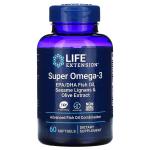 Life Extension, Super Omega-3, 60 мягких таблеток - фото
