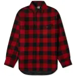 Куртка-рубашка Vetements Flannel, красный/черный - фото