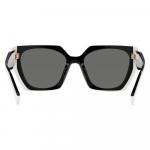 Солнцезащитные очки Prada SPR 15W, черный/темно-серый/белый - фото 5