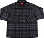 Рубашка Supreme Plaid Flannel Shirt 'Black', черный - фото
