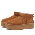Угги женские UGG Classic Ultra Mini на платформе, коричневый - фото 2