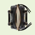 Сумка Gucci Love Parade GG Matelassé Top Handle, черный - фото 8