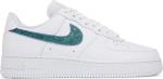 Кроссовки Nike Wmns Air Force 1 Low 'Glitter Swoosh - Celery', белый - фото