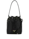 Сумка-ведро с логотипом Prada, черный - фото