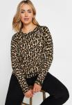 Джемпер LEOPARD CREW NECK M&Co, коричневый - фото 5