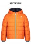 Куртка детская K-Way, синий / оранжевый - фото 3