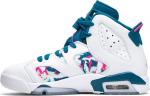 Кроссовки Air Jordan 6 Retro GS Green Abyss, белый - фото 3