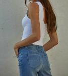 Топ Brami в рубчик белого цвета By Together - фото 2