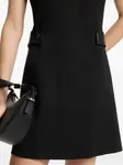 Платье мини с вырезом BOSS, черный - фото 5