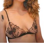 Треугольный бралетт Clover в черном цвете Nette Rose - фото