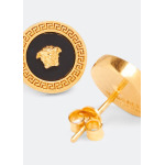 Серьги VERSACE Enamel Medusa stud earrings, черный - фото 2