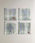 Подставка Zara Home Set Of Checked Linen, 4 шт - фото 3