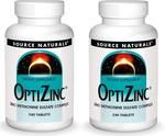 Добавка Source Naturals OptiZinc, 2 предмета, 240х2 таблеток - фото