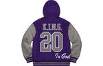 Куртка king hooded varsity jacket 'purple grey' Supreme, фиолетовый - фото 3