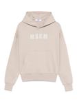 MSGM Kids худи с логотипом, нейтральный - фото