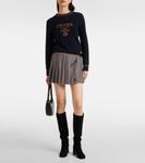 Замшевые сапоги с логотипом Prada, Nero - фото 2