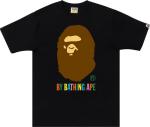 Футболка BAPE Colors By Bathing Ape Tee 'Black/Multicolor', черный - фото